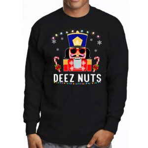 Deez Nuts Nutcracker Nut Shirt Men Women Funny Christmas Pjs Longsleeve Tee 3 5