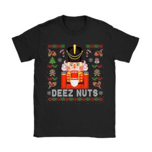 Deez Nuts Nutcracker Nut Shirt Men Women Funny Christmas Pjs T-Shirt