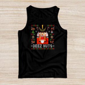 Deez Nuts Nutcracker Nut Shirt Men Women Funny Christmas Pjs Tank Top