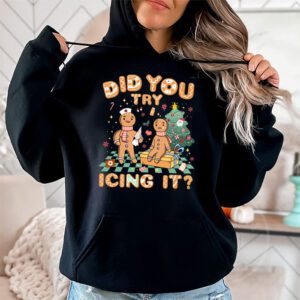 Did You Try Icing It Retro Christmas Gingerbread Nurse Squad Hoodie 1 1