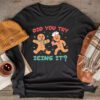 Did You Try Icing It Retro Christmas Gingerbread Nurse Squad Longsleeve Tee