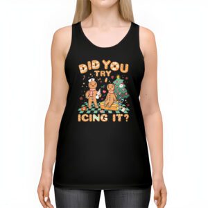 Did You Try Icing It Retro Christmas Gingerbread Nurse Squad Tank Top 2 1