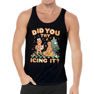 Did You Try Icing It Retro Christmas Gingerbread Nurse Squad Tank Top 3 1