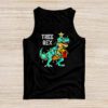 Dinosaur Christmas Tree Rex Pajamas Men Boys Xmas Lights Tank Top