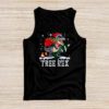 Dinosaur Christmas Tree Rex Pajamas Men Boys Xmas Lights Tank Top