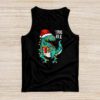 Dinosaur Christmas Tree Rex Pajamas Men Boys Xmas Lights Tank Top