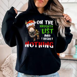 Donkey Christmas On The Naughty List And I Regret Nothing Hoodie 1 3