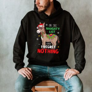 Donkey Christmas On The Naughty List And I Regret Nothing Hoodie 2 Donkey Christmas On The Naughty List And I Regret Nothing Hoodie 2 1
