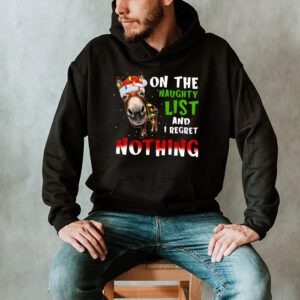 Donkey Christmas On The Naughty List And I Regret Nothing Hoodie 2 3