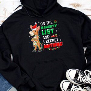 Donkey Christmas On The Naughty List And I Regret Nothing Hoodie