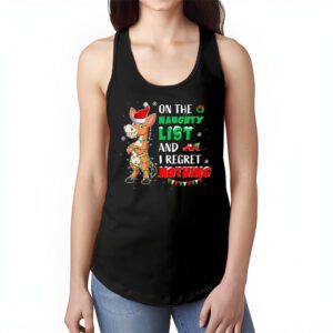 Donkey Christmas On The Naughty List And I Regret Nothing Tank Top 1 Donkey Christmas On The Naughty List And I Regret Nothing Tank Top 1