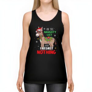 Donkey Christmas On The Naughty List And I Regret Nothing Tank Top 2 1