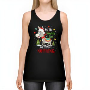 Donkey Christmas On The Naughty List And I Regret Nothing Tank Top 2 2