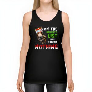 Donkey Christmas On The Naughty List And I Regret Nothing Tank Top 2 3