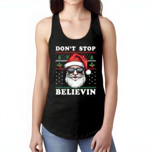 Dont Stop Believin Santa Funny Christmas Boys Kids Gifts Tank Top 1 1