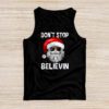 Don't Stop Believin Santa Funny Christmas Boys Kids Gifts Tank Top