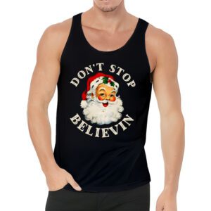 Dont Stop Believin Santa Funny Christmas Boys Kids Gifts Tank Top 3 3