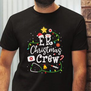 ER Christmas Crew Emergency Room Nurse ER Techs Secretary T Shirt 2