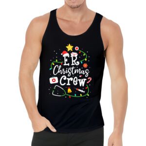 ER Christmas Crew Emergency Room Nurse ER Techs Secretary Tank Top 3