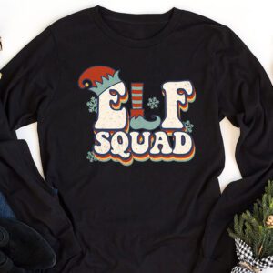 Elf Family Christmas Matching Pajamas XMas Shirt, Elf Squad Longsleeve Tee 1 Elf Squad Longsleeve Tee