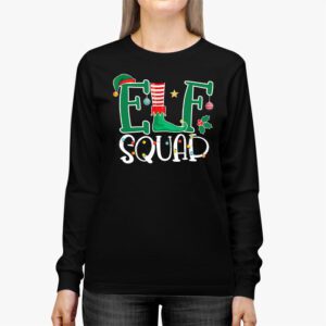 Elf Family Christmas Matching Pajamas XMas Shirt Elf Squad Longsleeve Tee 2 4