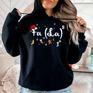 FA LA8 Funny Christmas Santa Fa La Math Teacher Men Women Hoodie 1 1