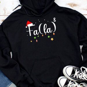 FA (LA)8 Funny Christmas Santa Fa La Math Teacher Men Women Hoodie
