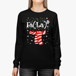 FA LA8 Funny Christmas Santa Fa La Math Teacher Men Women Longsleeve Tee 2 4