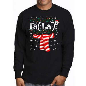 FA LA8 Funny Christmas Santa Fa La Math Teacher Men Women Longsleeve Tee 3 4