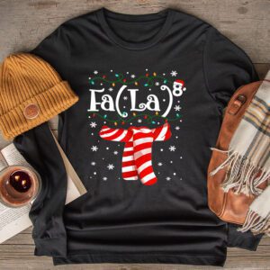 FA (LA)8 Funny Christmas Santa Fa La Math Teacher Men Women Longsleeve Tee