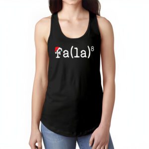 FA LA8 Funny Christmas Santa Fa La Math Teacher Men Women Tank Top 1 3