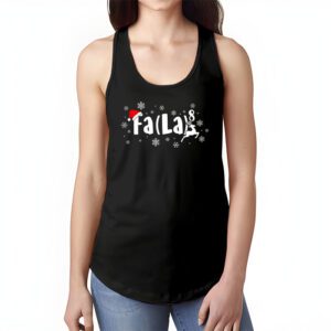 FA LA8 Funny Christmas Santa Fa La Math Teacher Men Women Tank Top 1