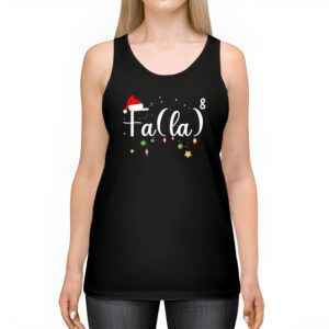 FA LA8 Funny Christmas Santa Fa La Math Teacher Men Women Tank Top 2 2