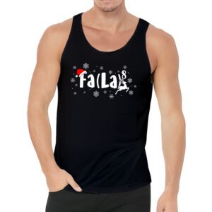 FA LA8 Funny Christmas Santa Fa La Math Teacher Men Women Tank Top 3