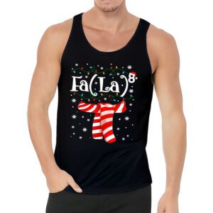 FA LA8 Funny Christmas Santa Fa La Math Teacher Men Women Tank Top 3 4