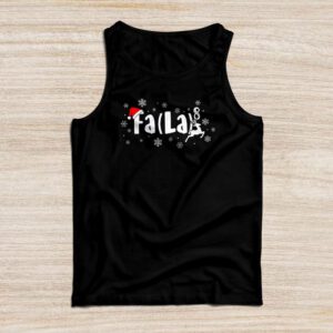 FA (LA)8 Funny Christmas Santa Fa La Math Teacher Men Women Tank Top