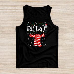 FA (LA)8 Funny Christmas Santa Fa La Math Teacher Men Women Tank Top