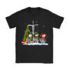 Faith Hope Love Jesus Snowman Plaid Leopard Christmas Gift T-Shirt