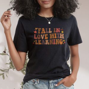 Fall In Love With Learning Fall Teacher Thanksgiving Retro T Shirt 1 1