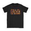 Fall In Love With Learning Fall Teacher Thanksgiving Retro T-Shirt