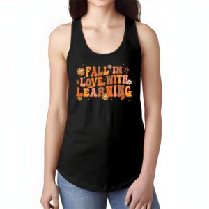 Fall In Love With Learning Fall Teacher Thanksgiving Retro Tank Top 1 3