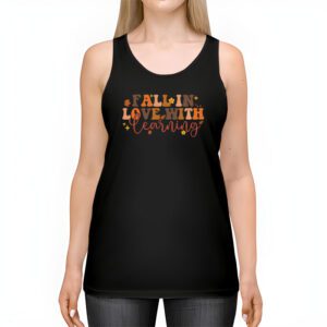 Fall In Love With Learning Fall Teacher Thanksgiving Retro Tank Top 2 4