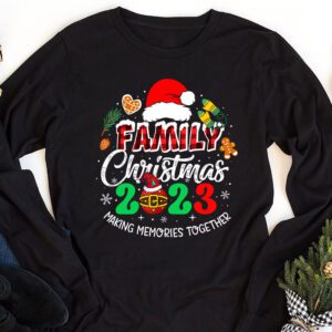 Family Christmas 2023 Matching Squad Santa Elf Funny Xmas Longsleeve Tee 1
