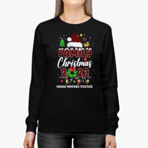 Family Christmas 2023 Matching Squad Santa Elf Funny Xmas Longsleeve Tee 2 4