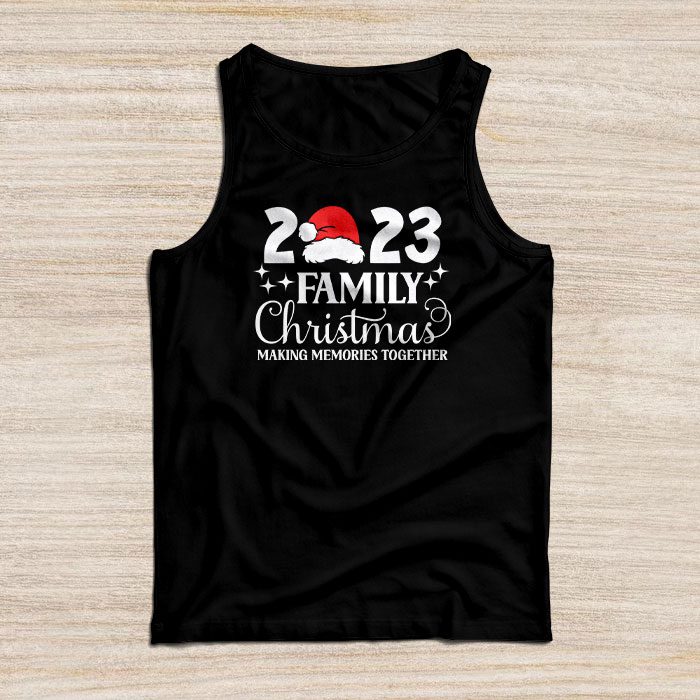 Family Christmas 2023 Matching Squad Santa Elf Funny Xmas Tank Top