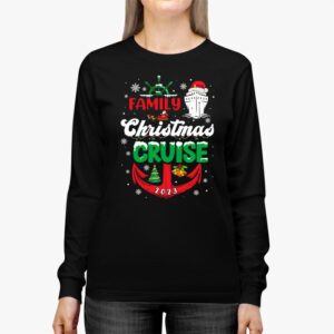 Family Christmas Cruise 2023 Merry Cruisemas Boat Trip Xmas Longsleeve Tee 2 3
