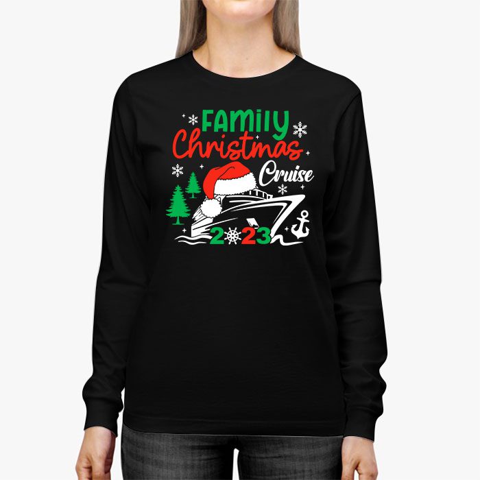 Family-Christmas-Cruise-2023-Merry-Cruisemas-Boat-Trip-Xmas-Longsleeve-Tee-2 Family Christmas Cruise 2023 Merry Cruisemas Boat Trip Xmas Longsleeve Tee 2