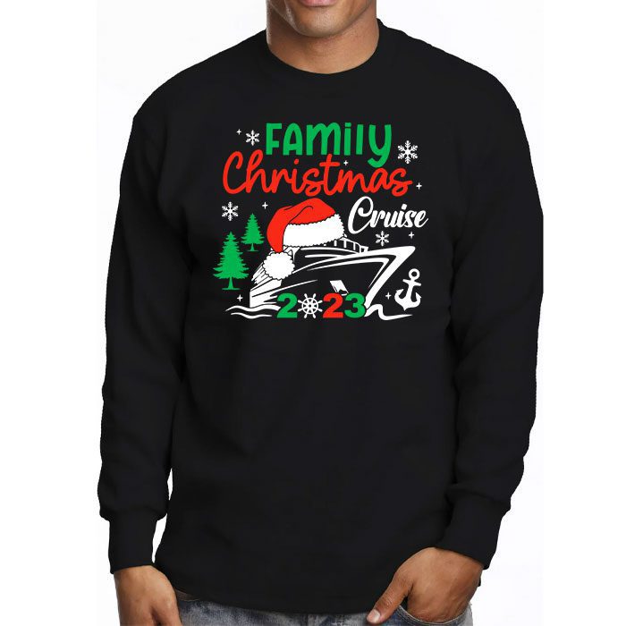 Family-Christmas-Cruise-2023-Merry-Cruisemas-Boat-Trip-Xmas-Longsleeve-Tee-3 Family Christmas Cruise 2023 Merry Cruisemas Boat Trip Xmas Longsleeve Tee 3