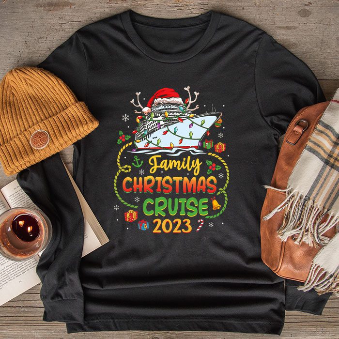 Family-Christmas-Cruise-2023-Merry-Cruisemas-Boat-Trip-Xmas-Longsleeve-Tee Family Christmas Cruise 2023 Merry Cruisemas Boat Trip Xmas Longsleeve Tee