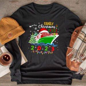 Family Christmas Cruise 2023 Merry Cruisemas Boat Trip Xmas Longsleeve Tee